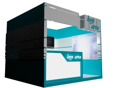 Booth Exhibition Stand a41 3D model