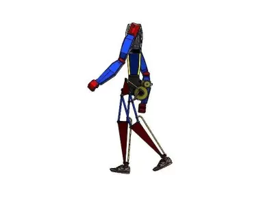 Humanoid Model - Walking Performance  3D print model