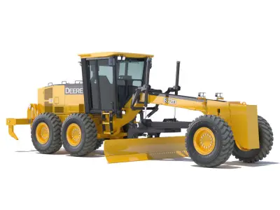 Motor Grader Deere 872D 3D model