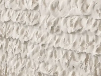 Abstract plaster painting 3D model