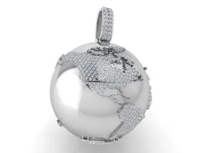 Globus Pendant 3705 3D print model