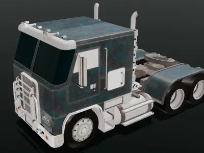 Truck 3D Model Low-poly 3D model