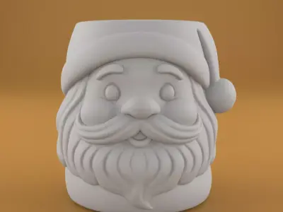 Santa Claus Planter 3D print model