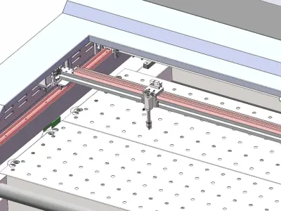 Laser cutting machine 3D model by forestlsls