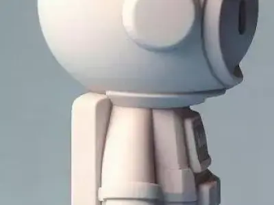 Cute Astronaut Figure 3D print model