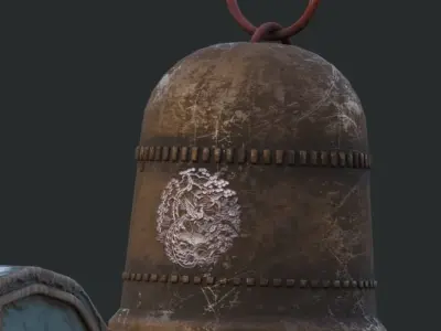 China Old wooden Bridge 3D model