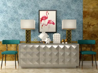 Decorative set Flight 3D model