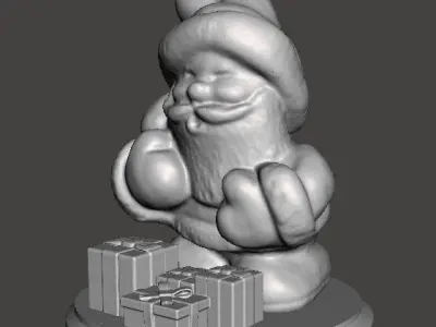 SANTA CLAUS CHRISTMAS VINTAGE FIGURE MODEL STATUE ORNAMENT 3D print model