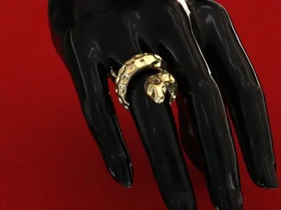 snake jewel ring 3d  3D model