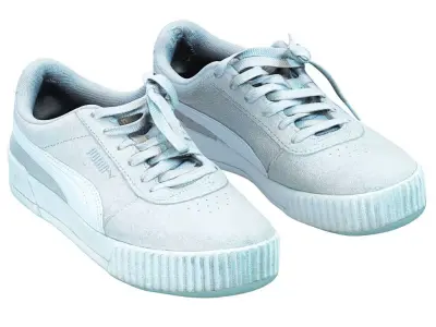 Old Shabby Puma Sneakers 3D model