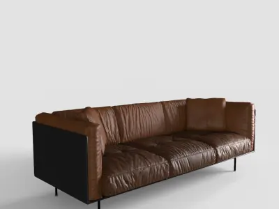 LW SOFA Low-poly 3D model