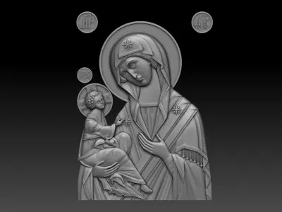 Jerusalem Icon of the Mother of God 3D model