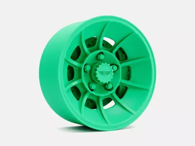 15x7 American Racing Vector Wheel and Brake 3D print model