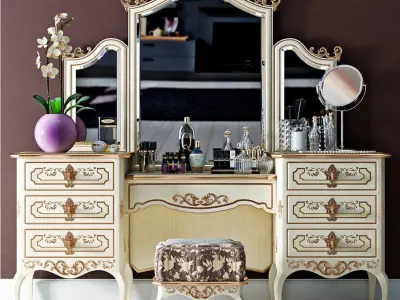 Dressing table set 4 3D model