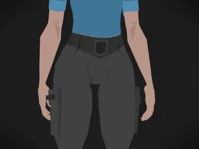Colorly - Police Guy - Game Ready - Rigged - Customizable Low-poly 3D model