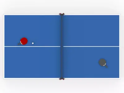 Ping pong table 3D model