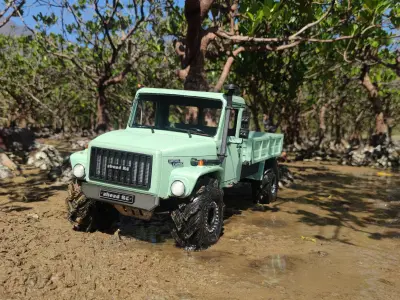 Crawler G3308 Single Cab Adventurer - 1-10 RC body 3D print model