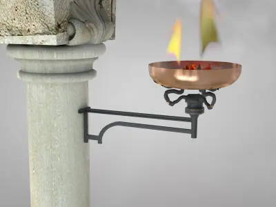 Residential Roman Garden Arches 3D model