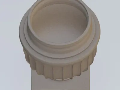 Garden urn planter06 B 3D model
