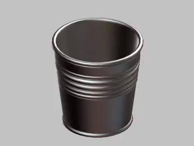 Metal Plant Pot 3D model