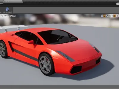 Advanced Race Car Pack 1  Low-poly 3D model