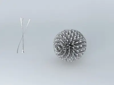 tinsle ball Free 3D model