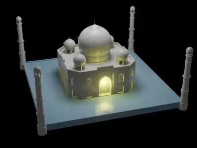 Taj mahal  3D model