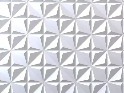3d panel triangular shape made of triangles Low-poly 3D model