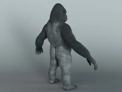 Gorilla Monster Low-poly 3D model