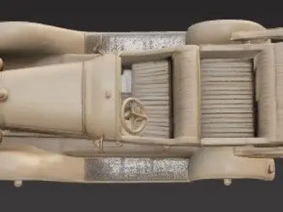 Historical Classic Car 3D Model 1910s 30s 3D print model