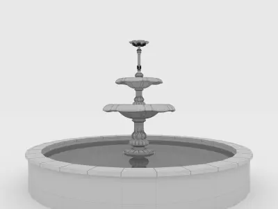 Classic Fountain 1 3D model