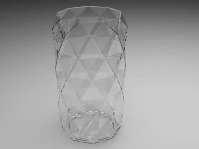 Vase With Diamonded Rhombus 3D model