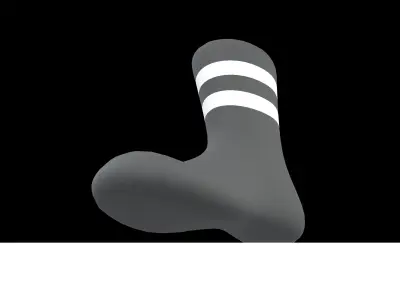 Sock Icon v2 004 Low-poly 3D model