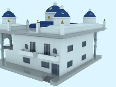 Villa mosque 3D model
