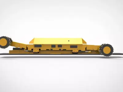 Longwall mining machines 3D model