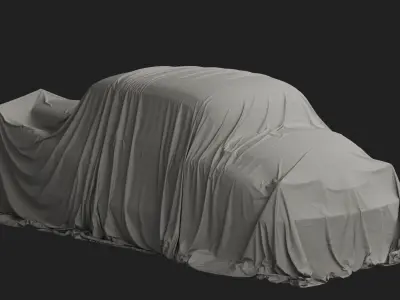 Vintage Car Cover 08 3D model