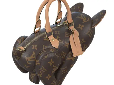 Louis Vuitton Pooch Bag Low-poly 3D model