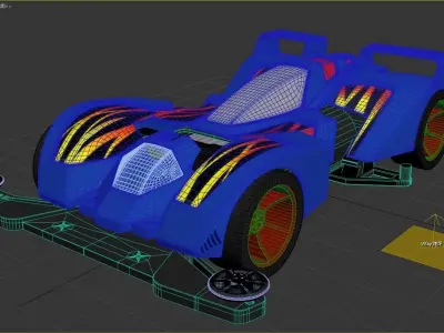 mini4wd car tamiya 3dmodel  3D model