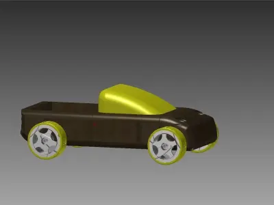 T9 Toy Pickup Truck Free 3D print model