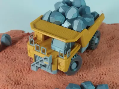 3D DUMP TRUCK 3D print model
