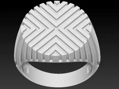 Modern X Ring 3D print model
