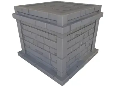 Bricks Low-poly 3D model
