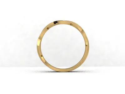 Ready-made gold ring for 3D printing 3D print model