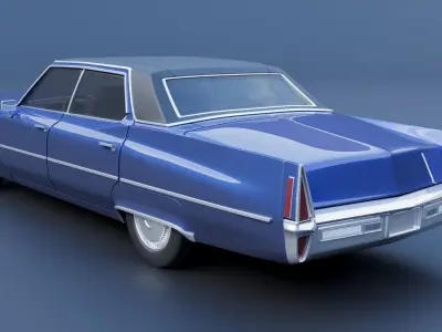 Cadillac Deville 1970 4 Door 3D print model