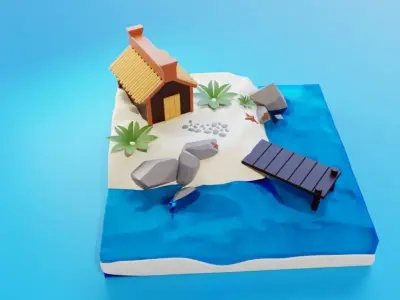 Isometric design 3D model