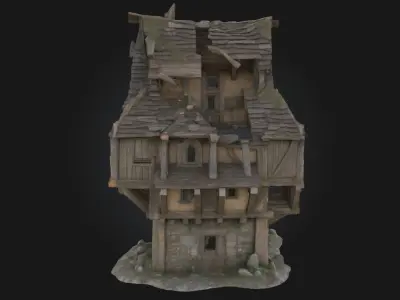 Whimsical Cottage  A Storybook Sanctuary 3D model