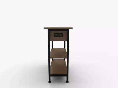 End Table with Charging Station 3D model
