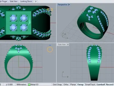 man ring 3D print model