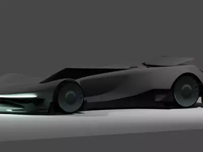 Low Poly Track Car Free 3D model