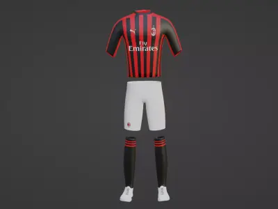 Milan Sportwear Low-poly 3D model
